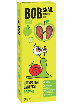 Натуральные конфеты Bob Snail Яблоко, 30 г